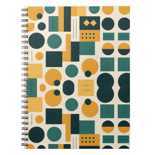 Bauhaus Abstract patroon Notitieboek (Voorkant)