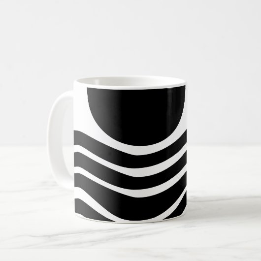 Bauhaus Abstracte Coffee Mok (Voorkant links)