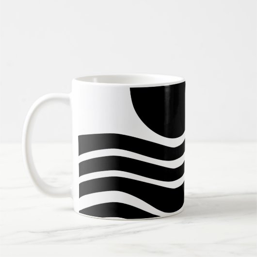 Bauhaus Abstracte Coffee Mok (Links)