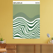 Bauhaus Abstracte Golfplaat Muur Kunst, huisdecora Canvas Afdruk (Insitu (Woonkamer))