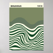 Bauhaus Abstracte Golfplaat Wanddecoratie, huisdec Poster (Voorkant)