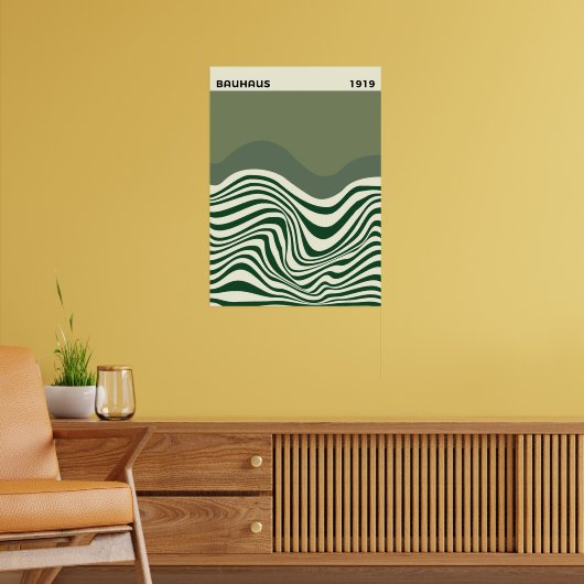 Bauhaus Abstracte Golfplaat Wanddecoratie, huisdec Poster (Woonkamer 2)