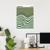 Bauhaus Abstracte Golfplaat Wanddecoratie, huisdec Poster (Thuiskantoor)
