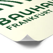Bauhaus Abstracte Golfslag Muur Kunst, voor interi Poster (Hoek)