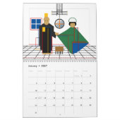 Bauhaus AI-kunstesthetiek - Fijne kunst geremixt Kalender (Jan 2027)