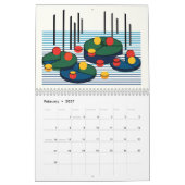 Bauhaus AI-kunstesthetiek - Fijne kunst geremixt Kalender (Feb 2027)