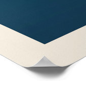 Bauhaus Architecture Retro Design | Blauw Poster (Hoek)