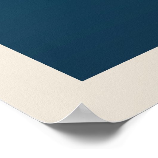 Bauhaus Architecture Retro Design | Blauw Poster (Hoek)