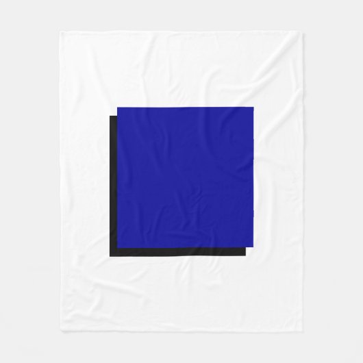 Bauhaus Art Blue Square Fleece Deken (Voorkant)