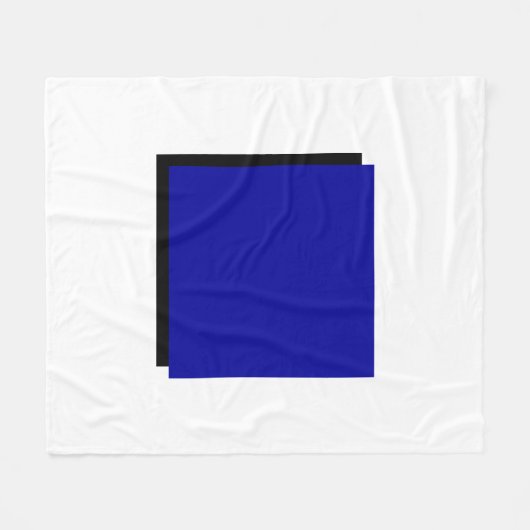 Bauhaus Art Blue Square Fleece Deken (Voorkant (Horizontaal))