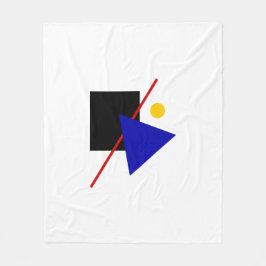 Bauhaus Art Geometrische samenstelling Fleece Deken