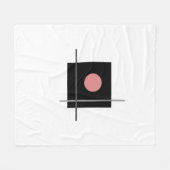 Bauhaus Art Grey geometrische samenstelling Fleece Deken (Voorkant (Horizontaal))