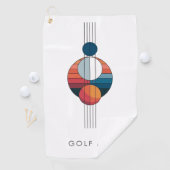 Bauhaus Art in five lines and spheres Golfhanddoek (Insitu)