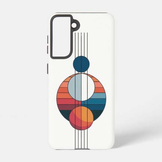 Bauhaus Art in five lines and spheres Samsung Galaxy Hoesje (Achterkant)
