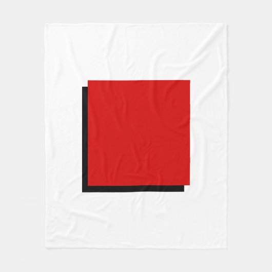 Bauhaus Art Rode Plein Fleece Deken (Voorkant)