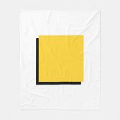 Bauhaus Art Yellow Square Fleece Deken (Voorkant)