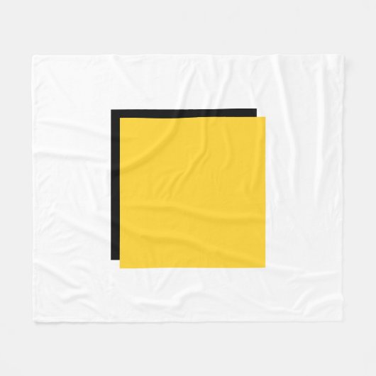 Bauhaus Art Yellow Square Fleece Deken (Voorkant (Horizontaal))
