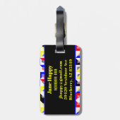 Bauhaus Bagagelabel (Achterkant verticaal)