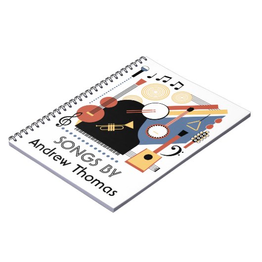 Bauhaus Band Gepersonaliseerd Liedboek Notitieboek (Linkerzijde)