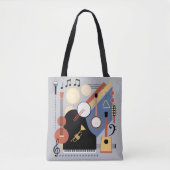 Bauhaus Band Monogram Muziek Canvas tas (Voorkant)