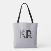 Bauhaus Band Monogram Muziek Canvas tas (Achterkant)
