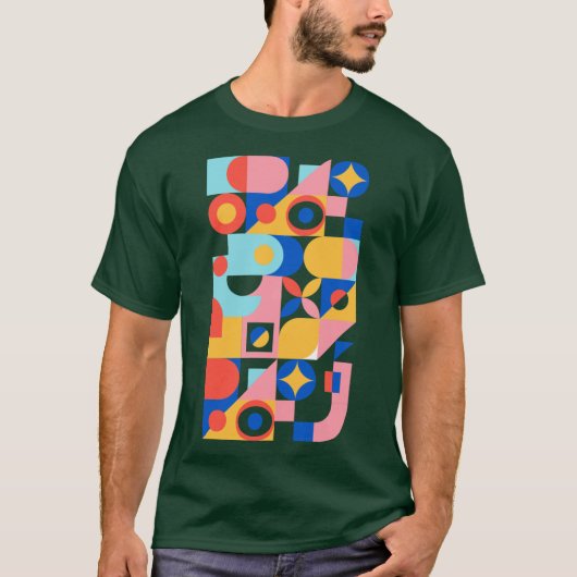 Bauhaus Basisvormen T-shirt (Voorkant)