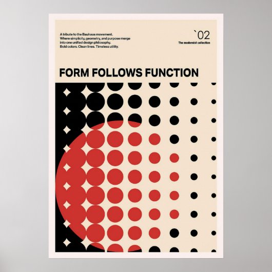 Bauhaus, Bauhaus-design, modern design, geometrisc Poster (Voorkant)