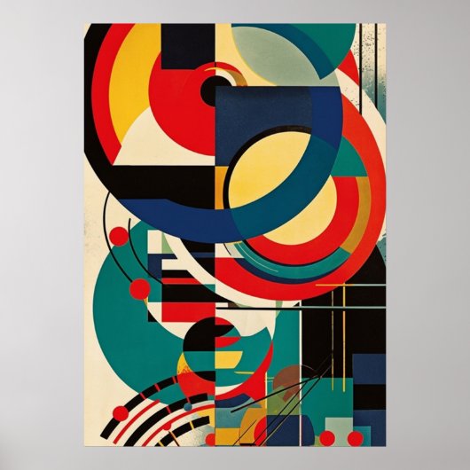 Bauhaus, Bauhaus ontwerp, modern ontwerp, geometri Poster (Voorkant)