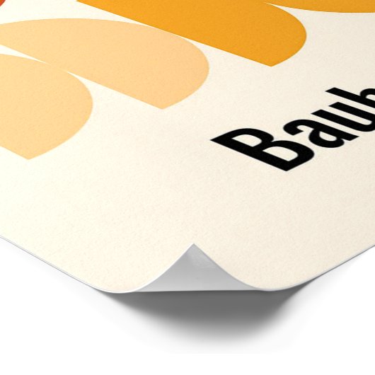 Bauhaus, Bauhaus ontwerp, modern ontwerp, geometri Poster (Hoek)