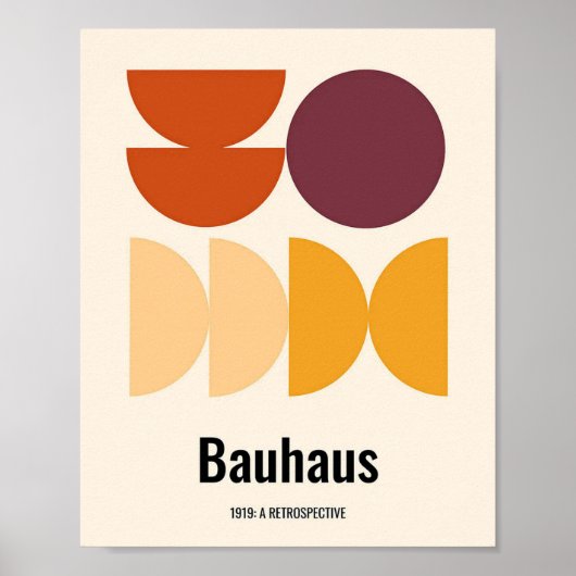 Bauhaus, Bauhaus ontwerp, modern ontwerp, geometri Poster (Voorkant)