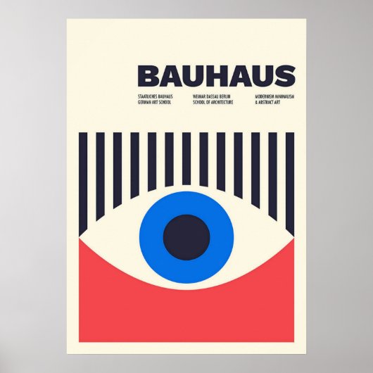 Bauhaus, Bauhaus ontwerp, modern ontwerp, geometri Poster (Voorkant)