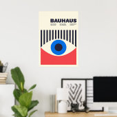 Bauhaus, Bauhaus ontwerp, modern ontwerp, geometri Poster (Thuiskantoor)