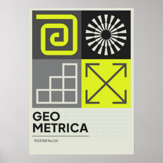 Bauhaus, Bauhaus ontwerp, modern ontwerp, geometri Poster