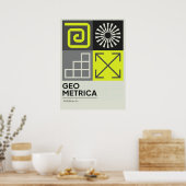 Bauhaus, Bauhaus ontwerp, modern ontwerp, geometri Poster (Keuken)