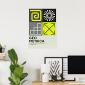 Bauhaus, Bauhaus ontwerp, modern ontwerp, geometri Poster (Thuiskantoor)