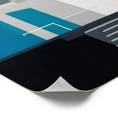 Bauhaus, Bauhaus ontwerp, modern ontwerp, geometri Poster (Hoek)