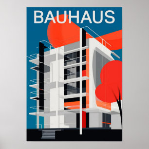 Bauhaus, Bauhaus ontwerp, modern ontwerp, geometri Poster