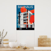 Bauhaus, Bauhaus ontwerp, modern ontwerp, geometri Poster (Keuken)