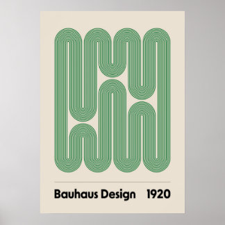 Bauhaus, Bauhaus ontwerp, modern ontwerp, geometri Poster