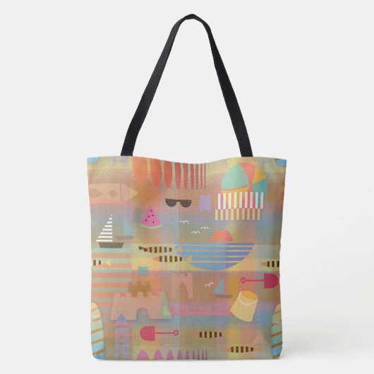 Bauhaus Beach Party Canvas tas (Achterkant)