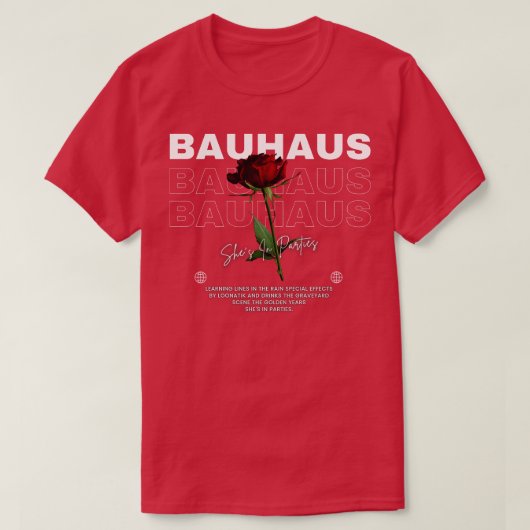 Bauhaus-bloem T-shirt (Design voorkant)