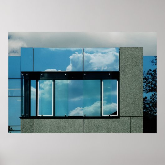Bauhaus Blue Poster (Voorkant)