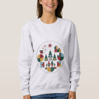 Bauhaus Christmas Family Tee - Modern Geometric  Trui