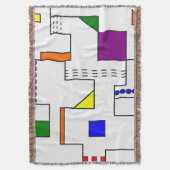 Bauhaus Circuits Deken (Voorkant Verticaal)