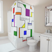 Bauhaus Circuits Douchegordijn (In situ)