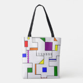 Bauhaus Circuits Tote Bag (Achterkant)
