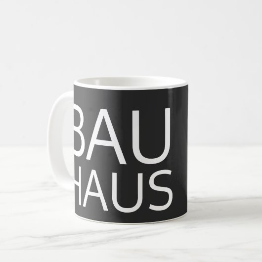 Bauhaus Coffee Mok (Voorkant links)