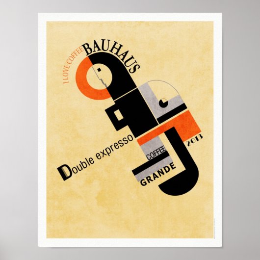 Bauhaus Coffee Poster (Voorkant)