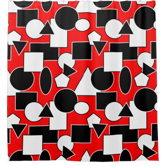 Bauhaus Collage Douchegordijn (Voorkant)