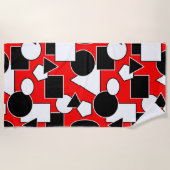 Bauhaus Collage Strandlaken (Voorkant)